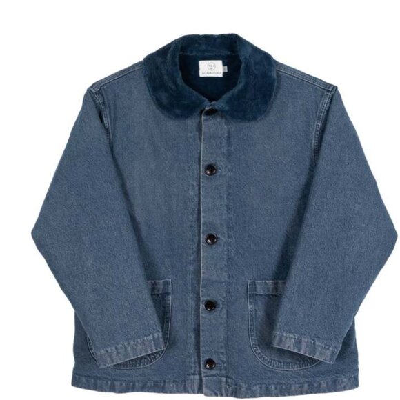 Sherpa Long Chore Coat - OLDER BROTHER - Charred Brown S/M - Picture 1 of 7